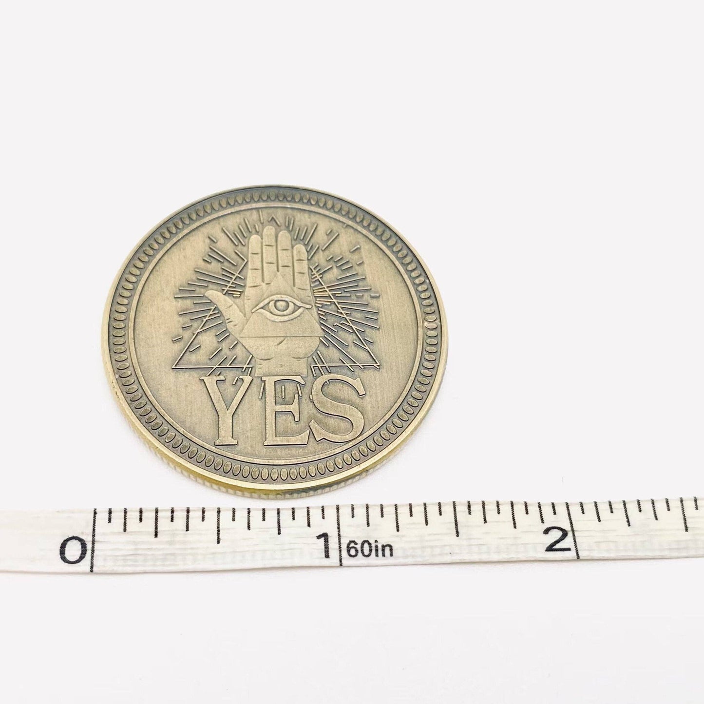 Devil's Eye Death YES/NO Decision Coin Evil Eye