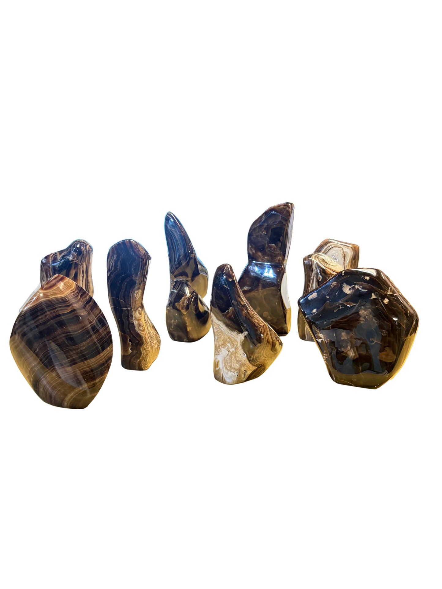 Chocolate Calcite Freeform Polished Medium