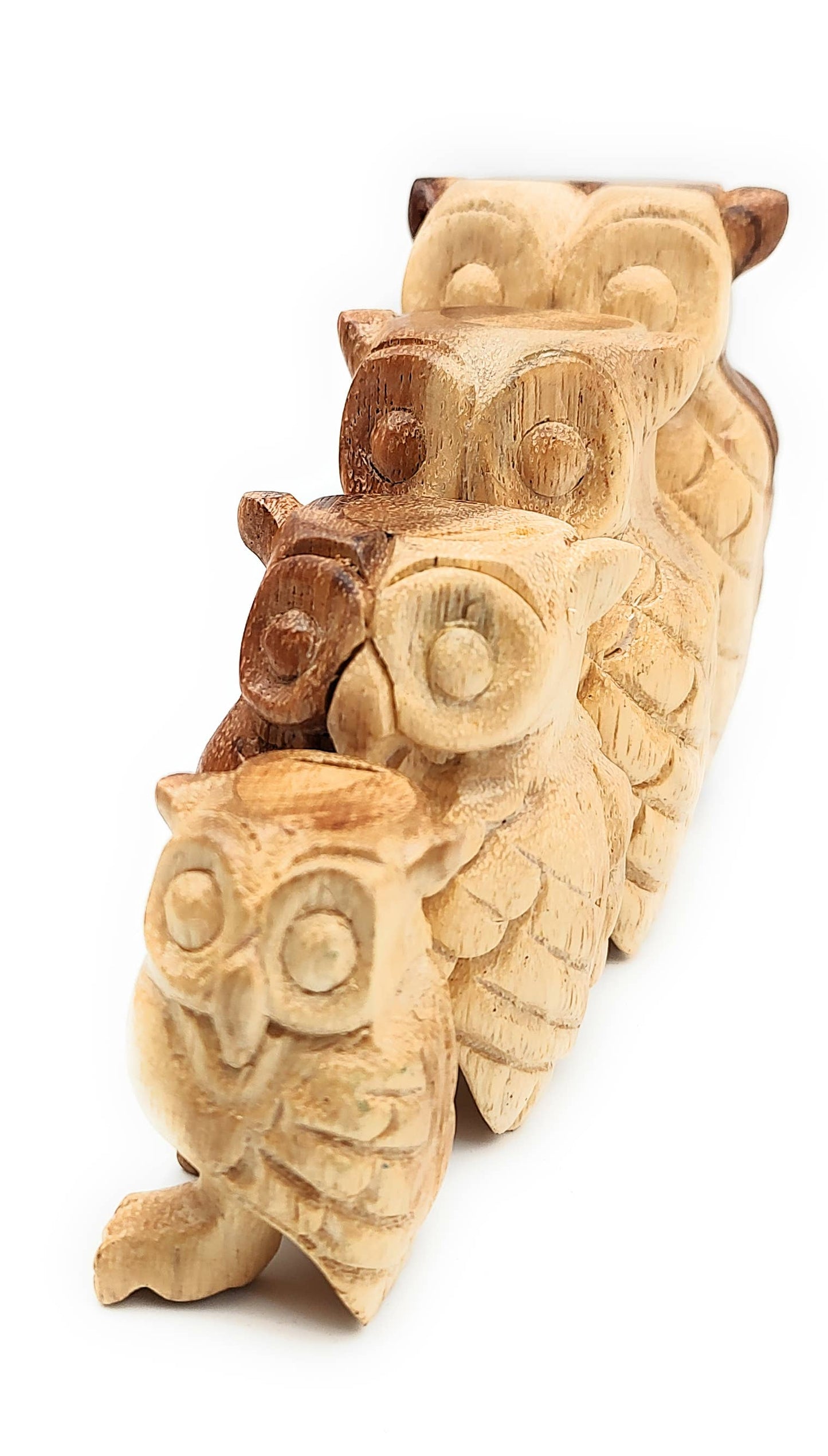 Wooden Hooting Owl 3 inch