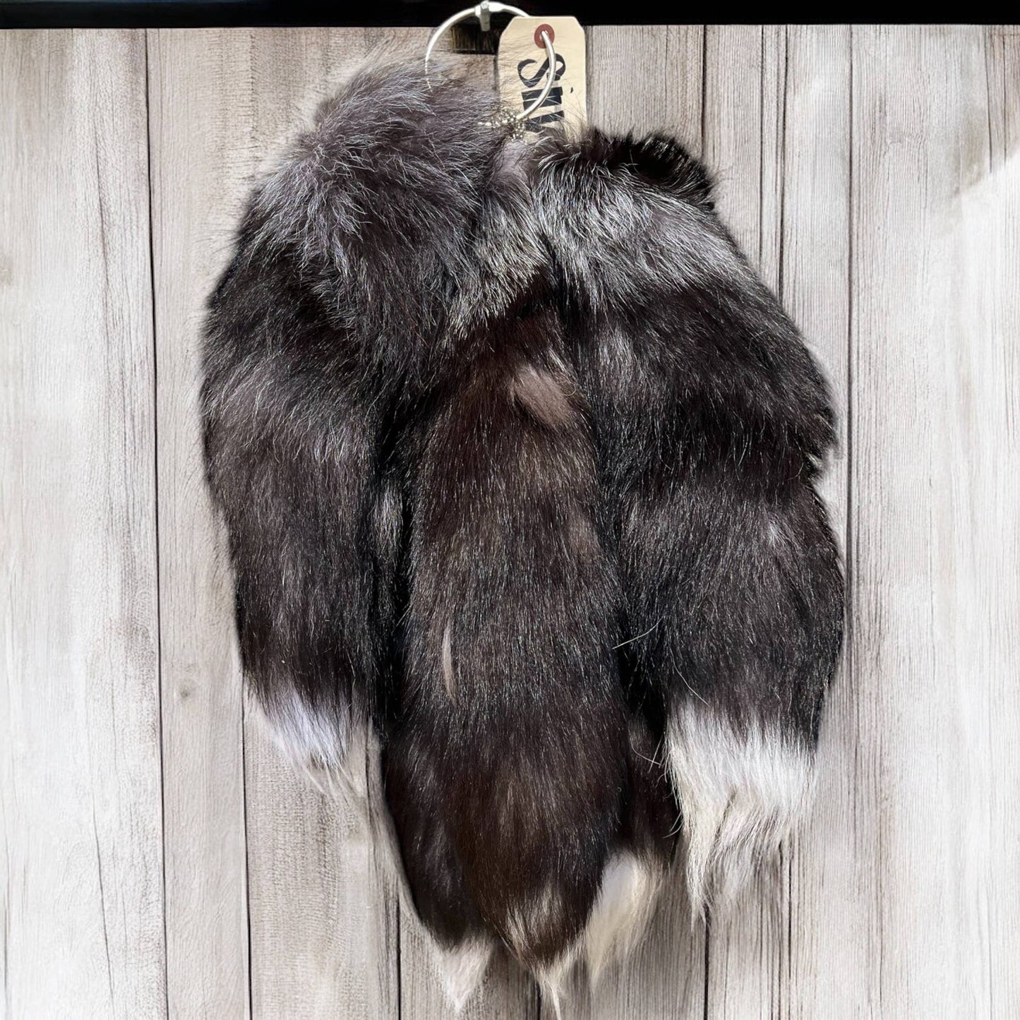 Natural silver Fox Tail