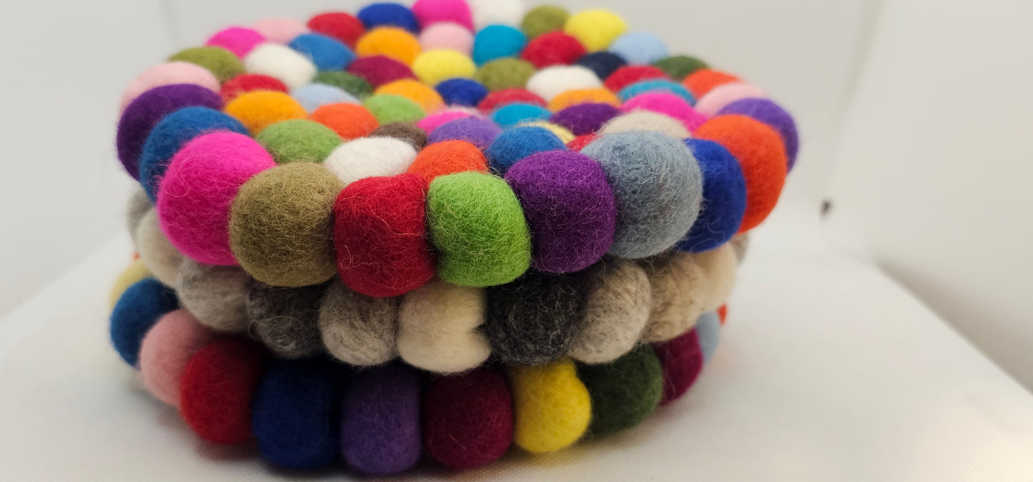 Felt Ball Trivet 6.5-7