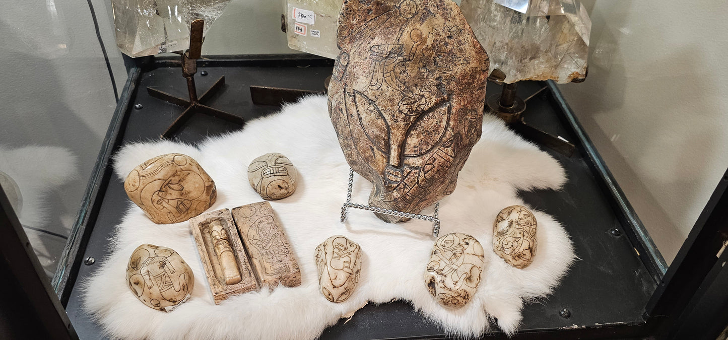 Jalisco Mexico Artifacts- Aligning with the Elements- Alien Carving