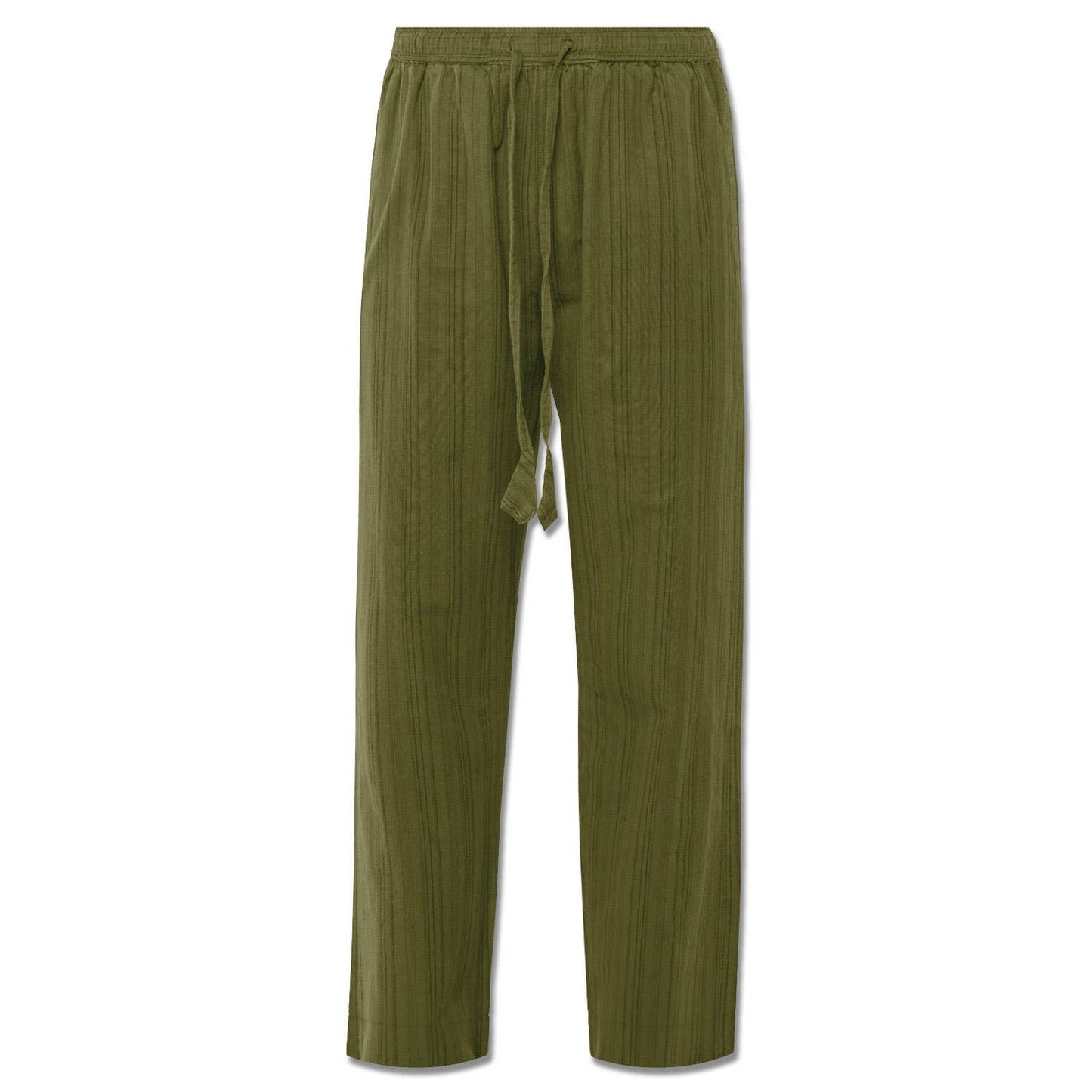 Striped Hippie Pants - Spirit Sage: SM