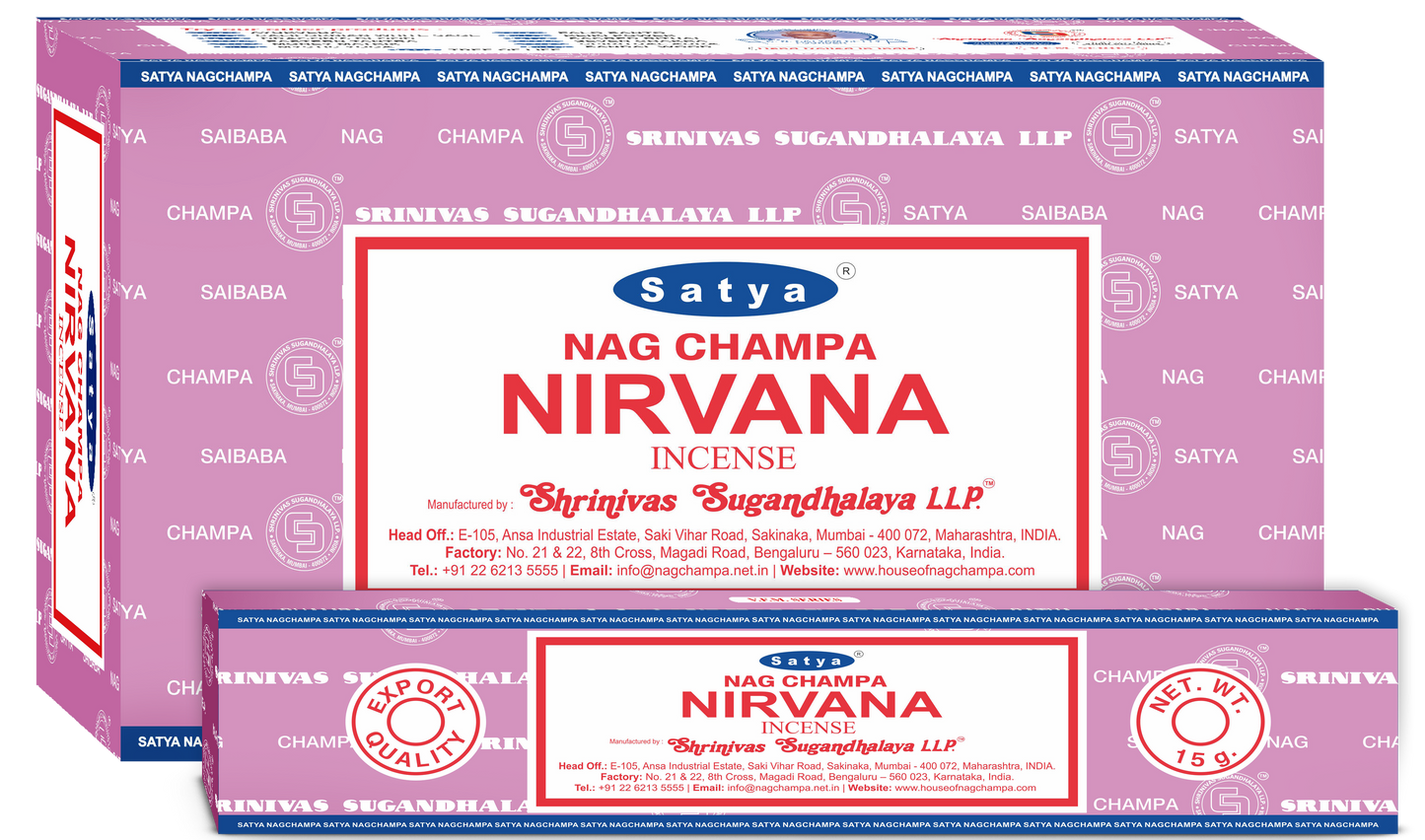 Nirvana Nag Champa Satya Incense
