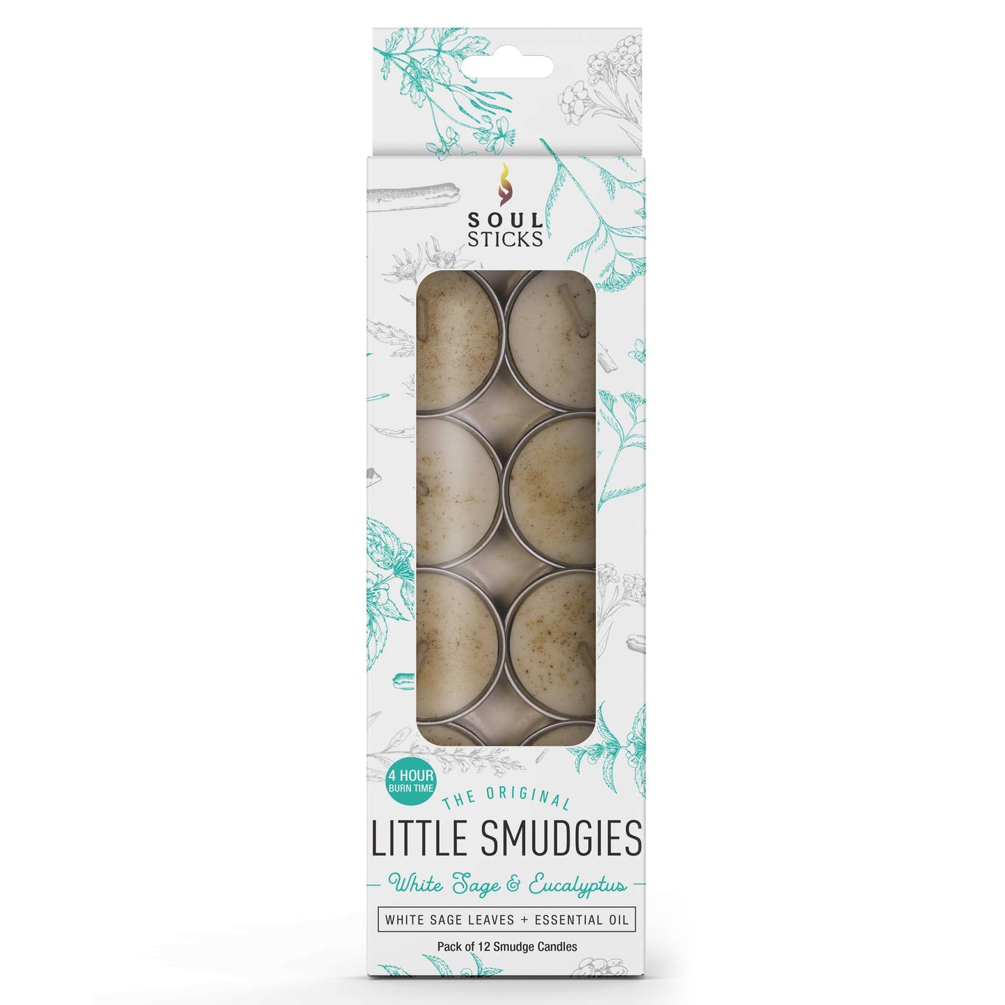 'Little Smudgies' Eucalyptus Sage Smudge Candles (12)