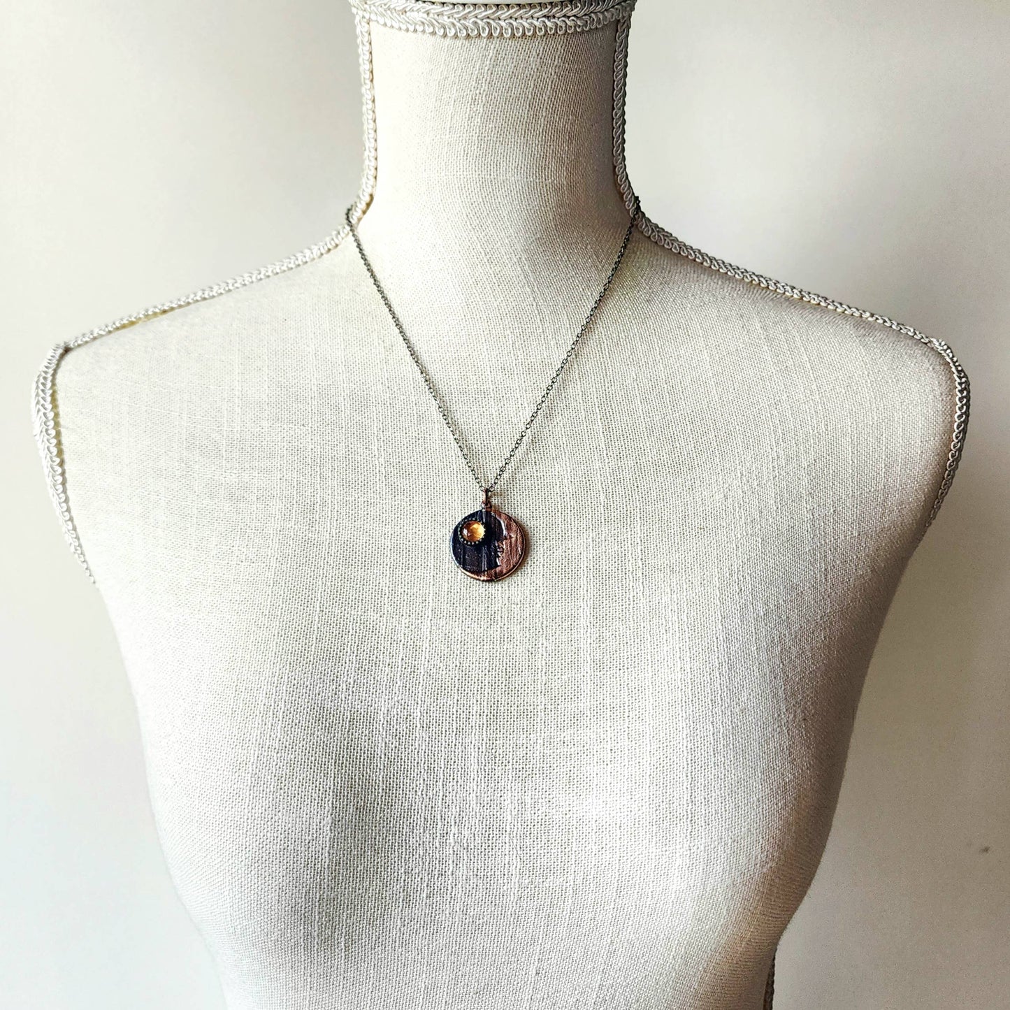 Citrine Goodnight Moon Necklace