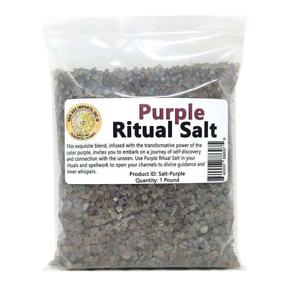 Purple Ritual Salt 1 lb Packaged (2mm-3mm Salt Size)