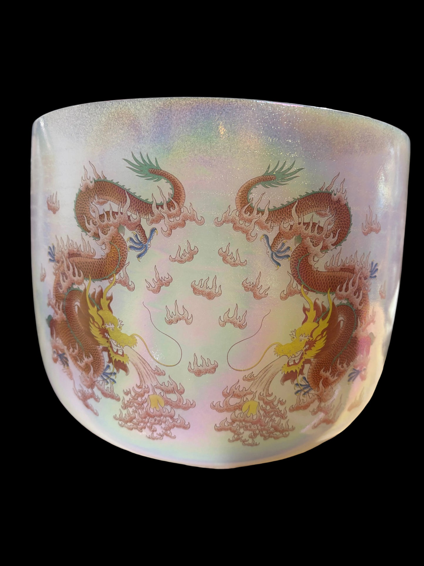 Crystal Singing Bowl 10" Red Dragon