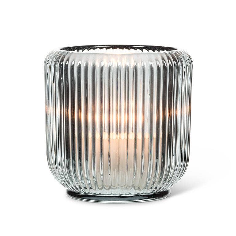 Large Ribbed Votive-3.25"D