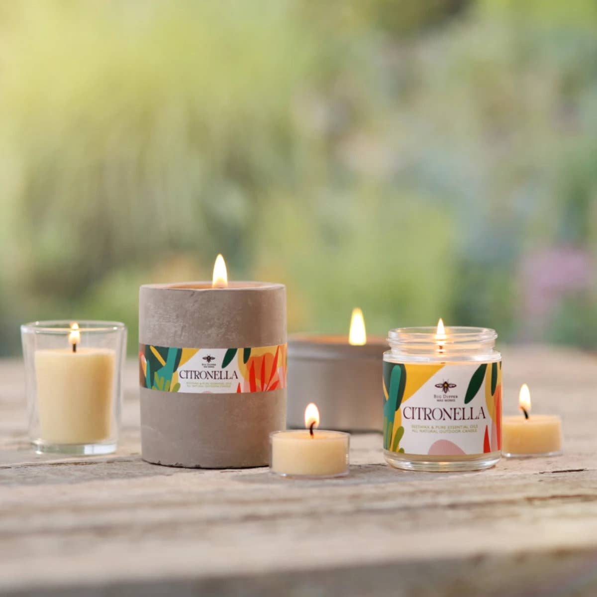 Citronella Tea Lights – Beeswax Blend – Case of 6 Packs (8)