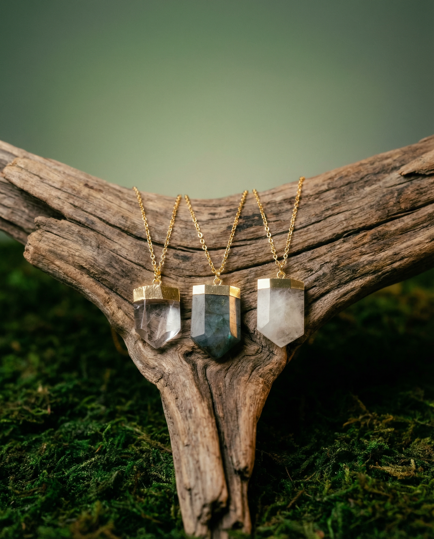 Gemstone Necklace Crystal Jewelry