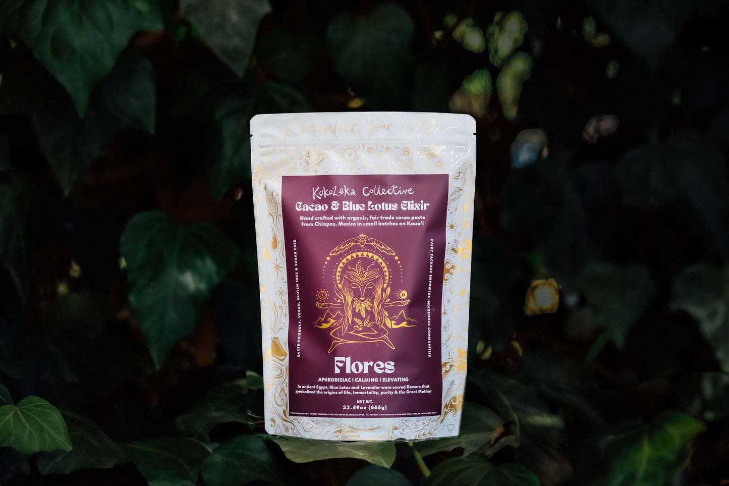 Flores - Blue Lotus Ceremonial Cacao Elixir: 333g