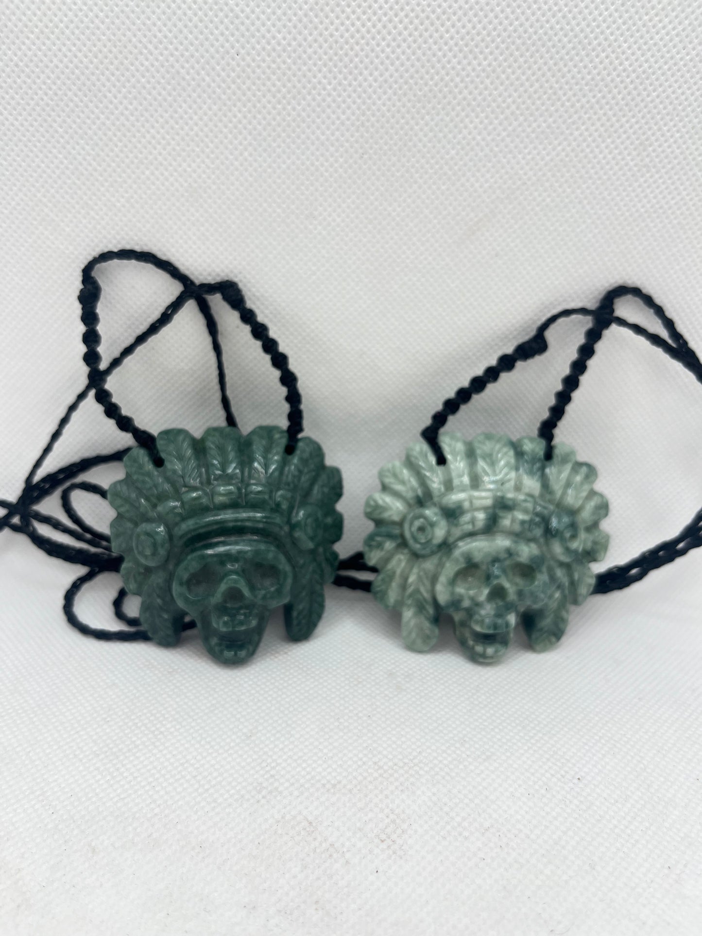 Peruvian Jade Skull Headdress