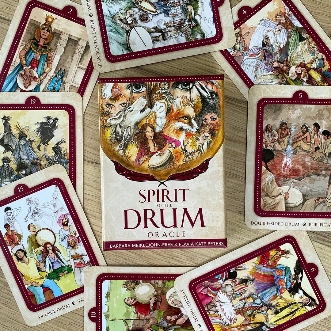 Spirit of the Drum Oracle by Barbara Meiklejohn-Free: Flashcards; 136 pages / English