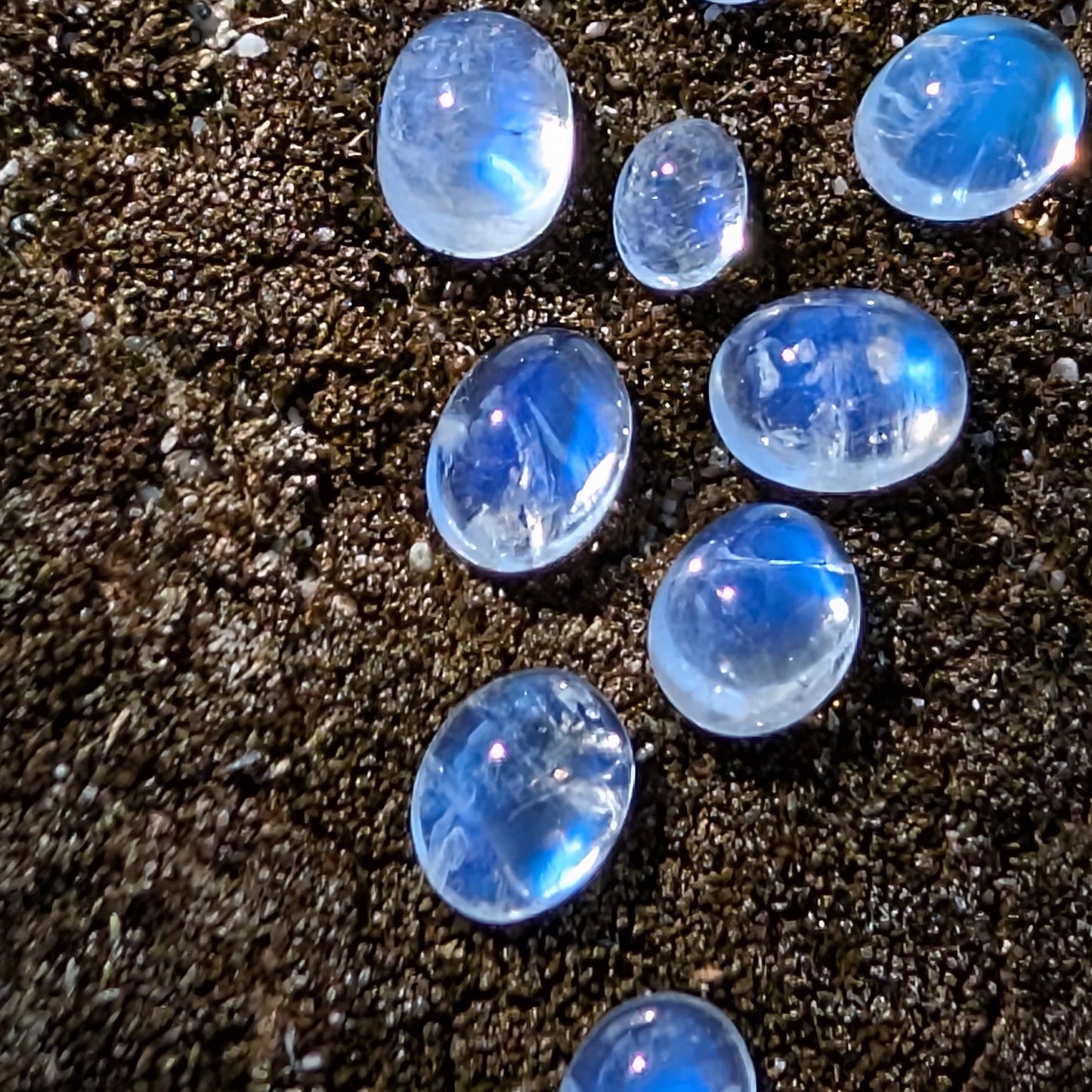 Tiny Baby Moonstone Cabochons