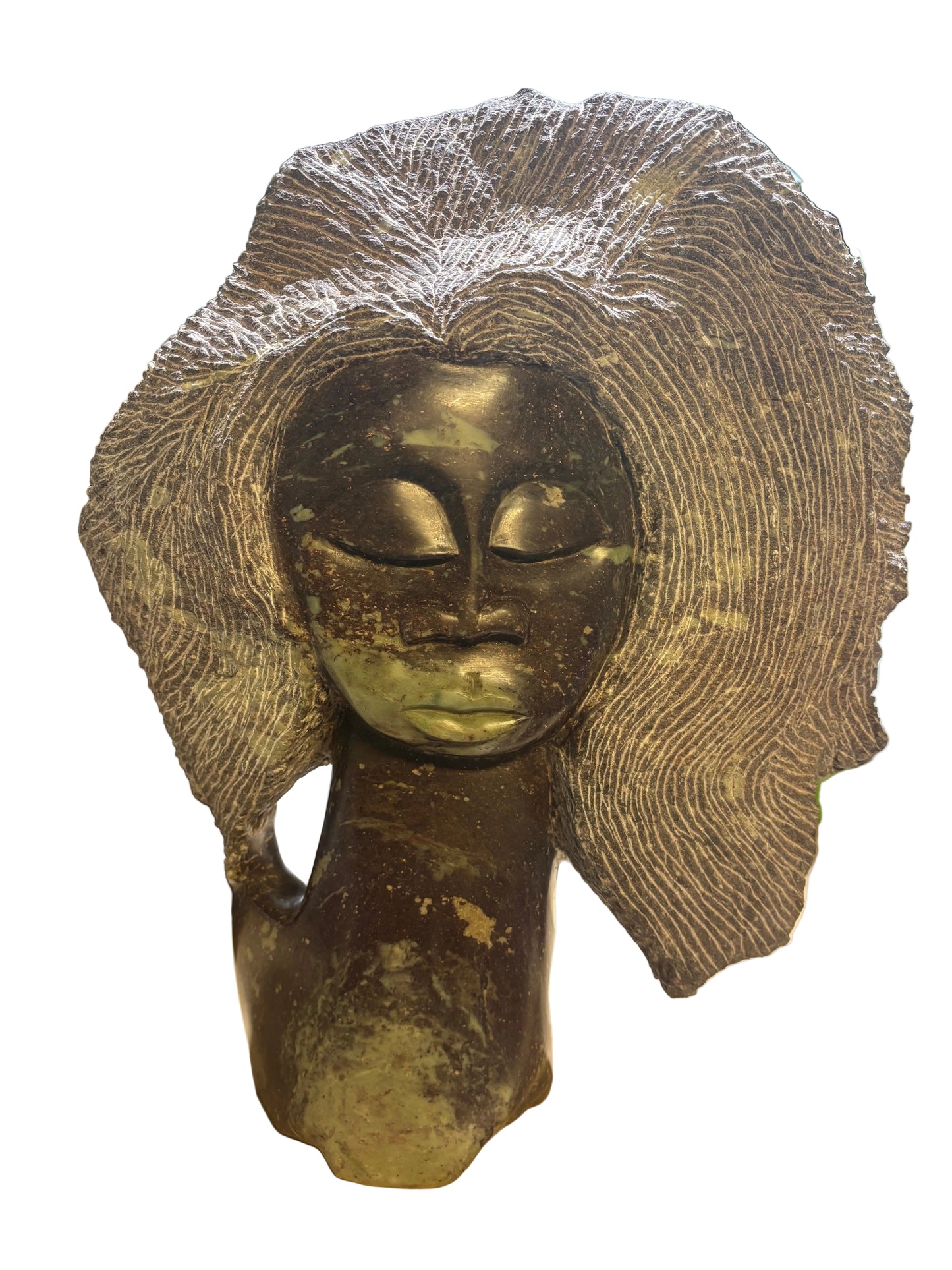 Woman Abstract Head Serpentine 36.5 lbs