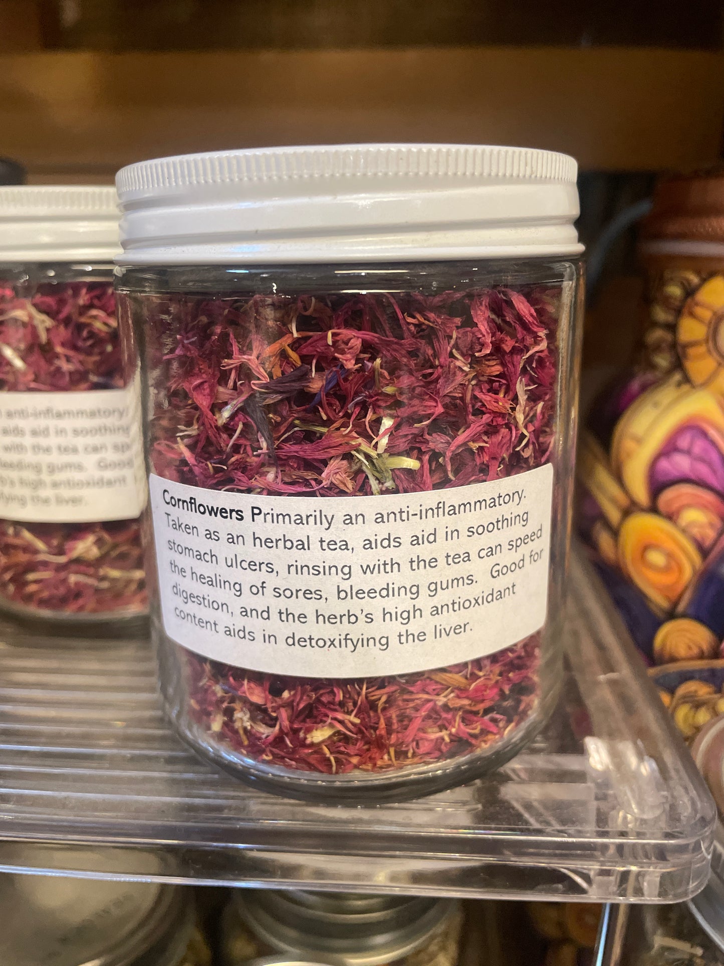 Red Cornflower 0.45 oz Jar