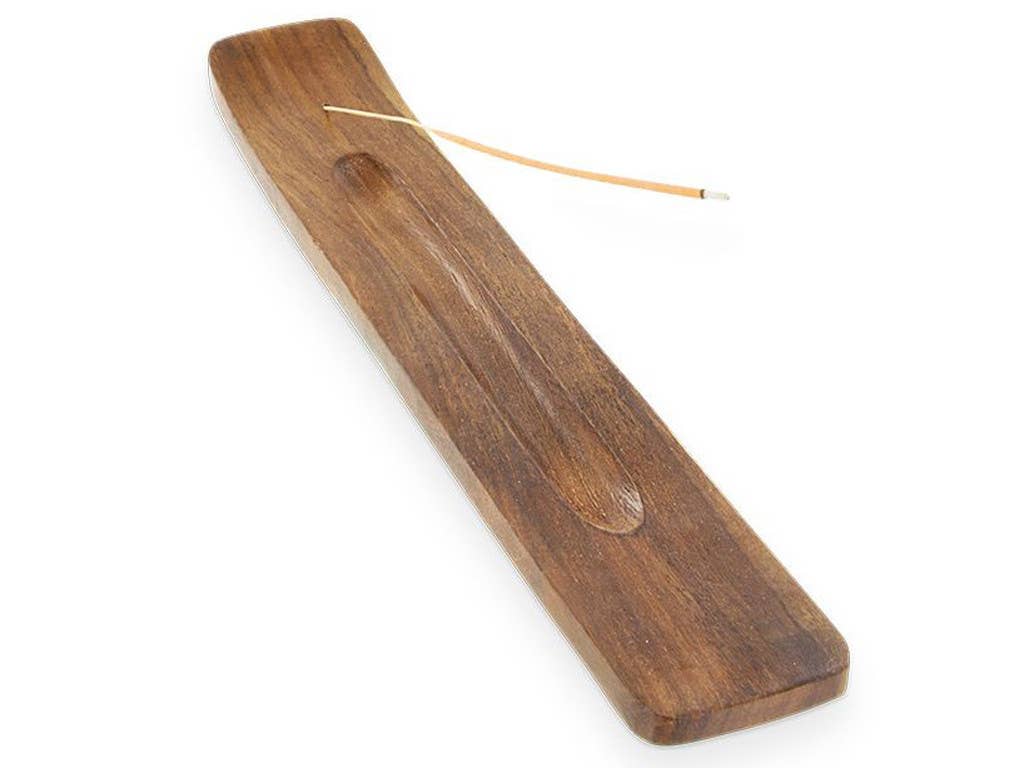 Plain Wooden Incense Holder 10"