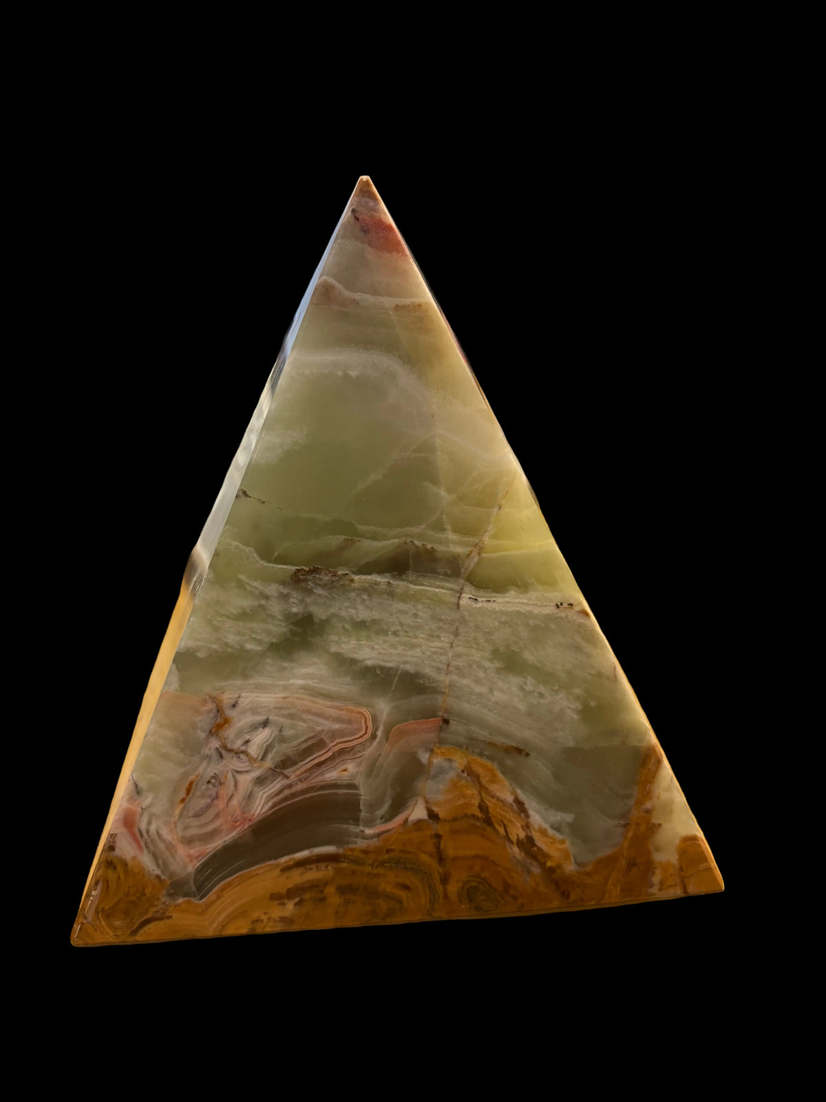 Green Onyx Pyramid 4.5"