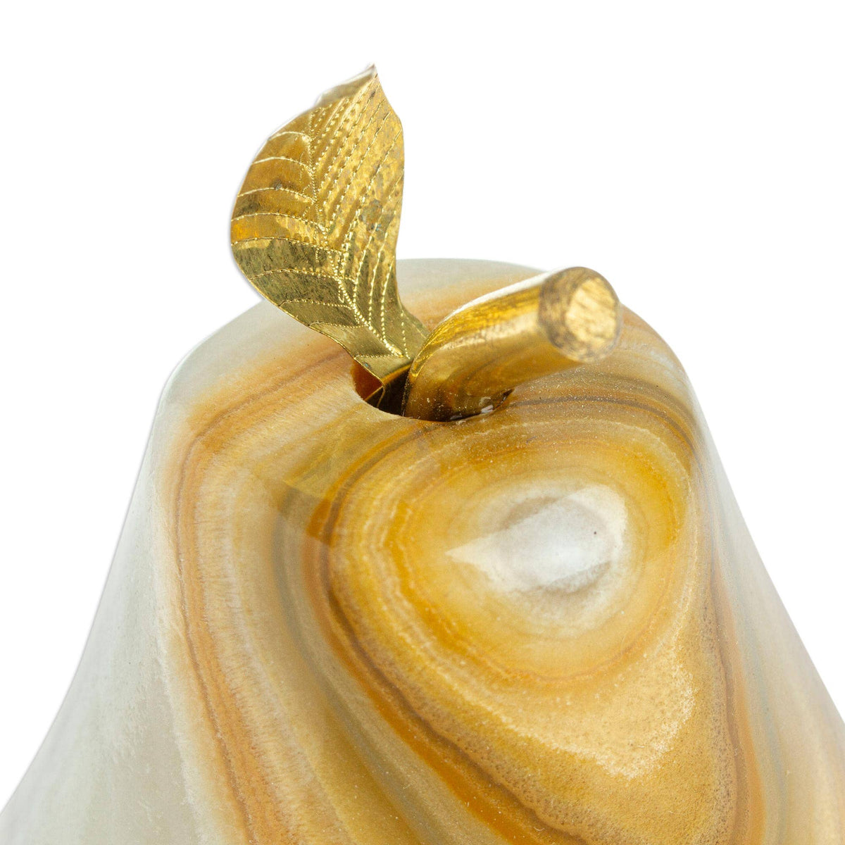 Handmade Eris Pear Onyx Sculpture