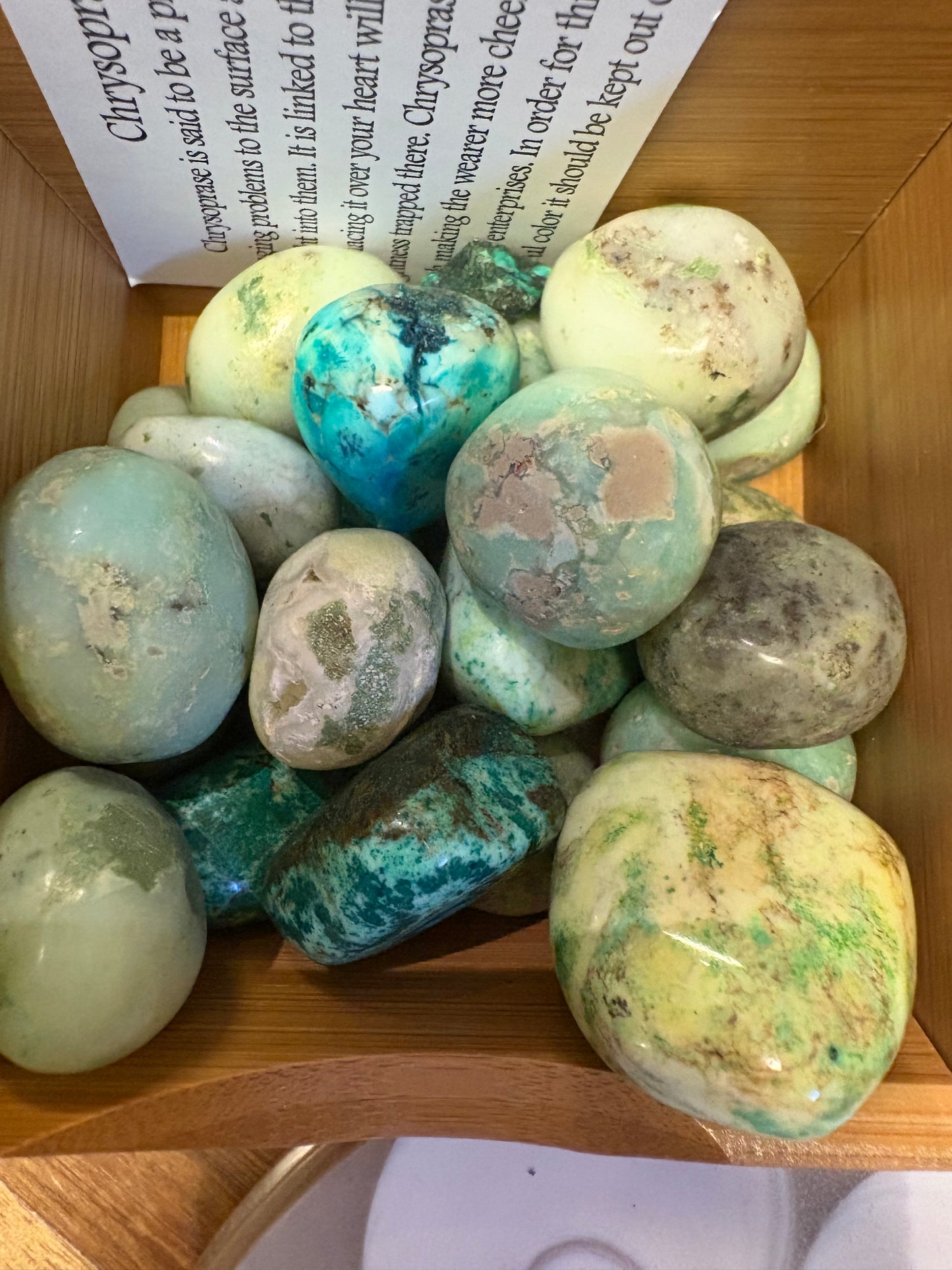 Chrysophase Tumbled