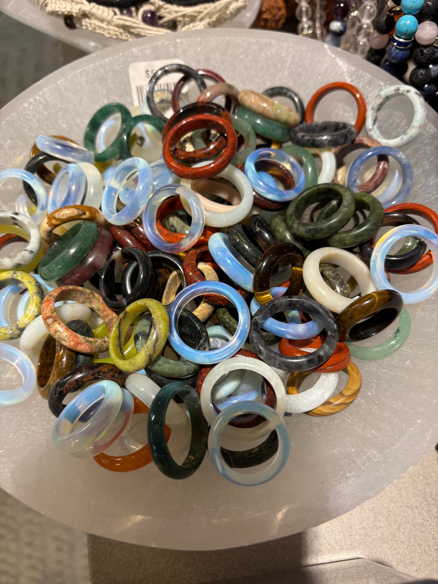 Ring Band Crystal Various Stones
