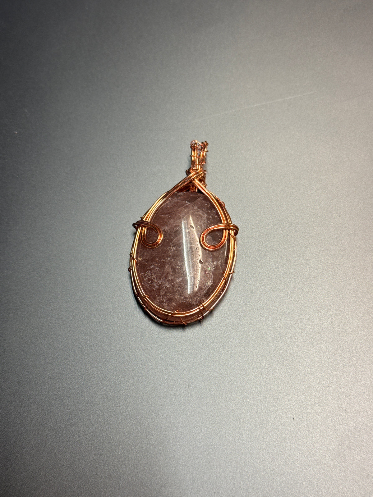 Copper Wire Wrapped Pendant