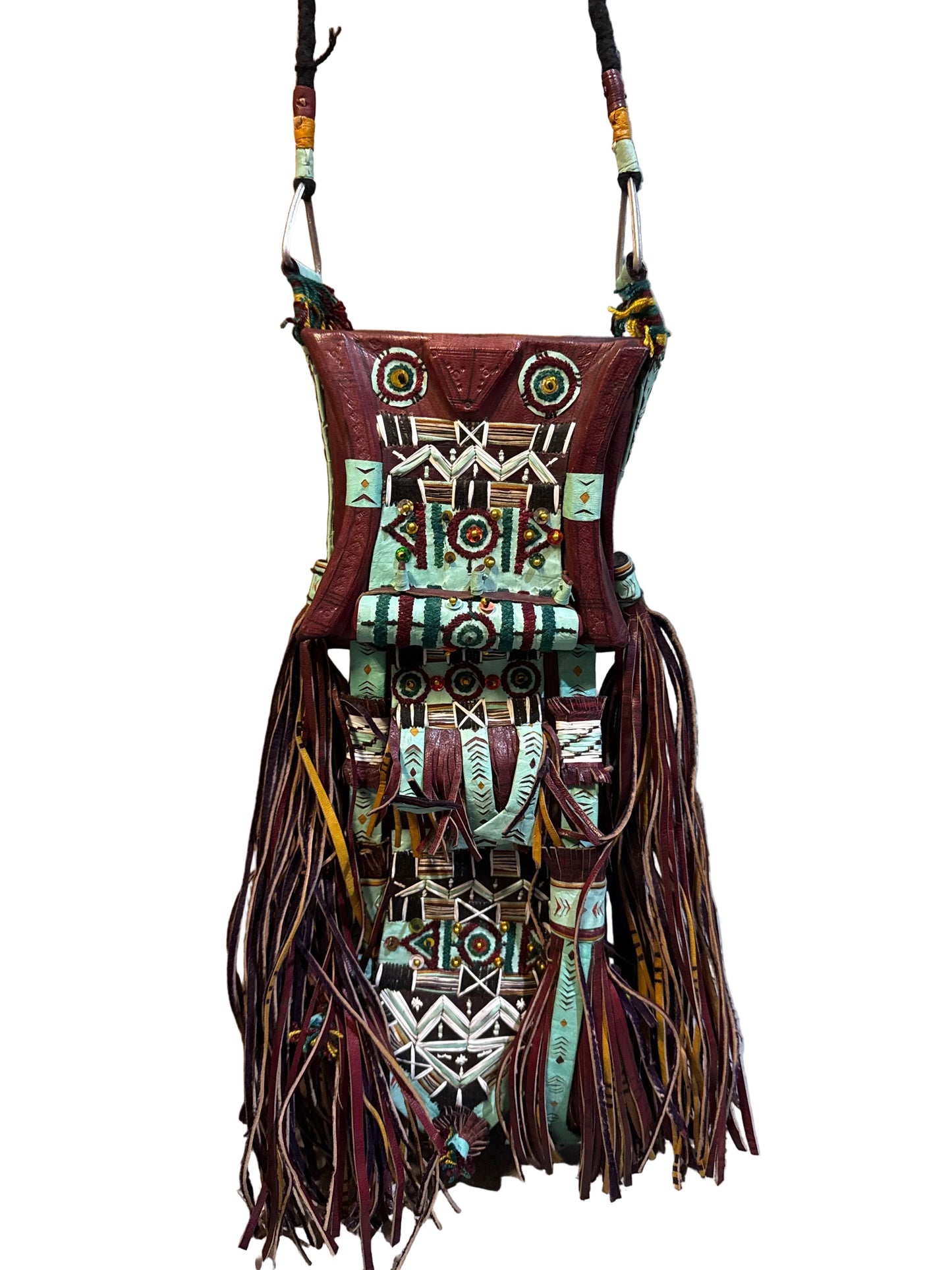 Tuareg Handcrafted Ornate Leather Wall Hanging Medium