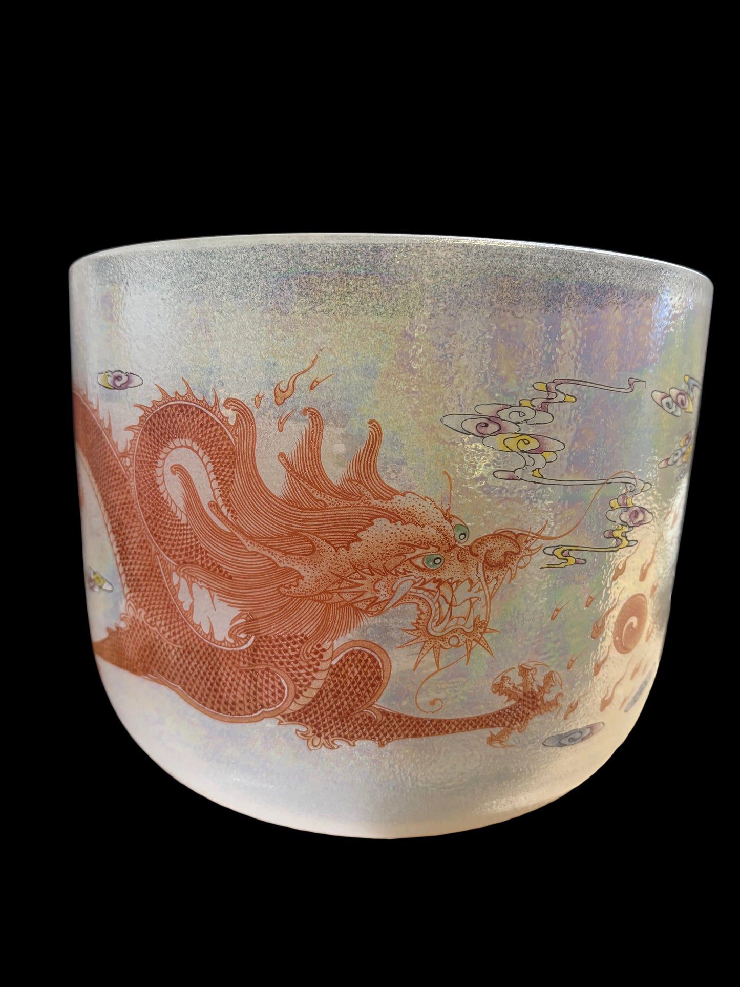 Crystal Singing Bowl 9" Red Dragon