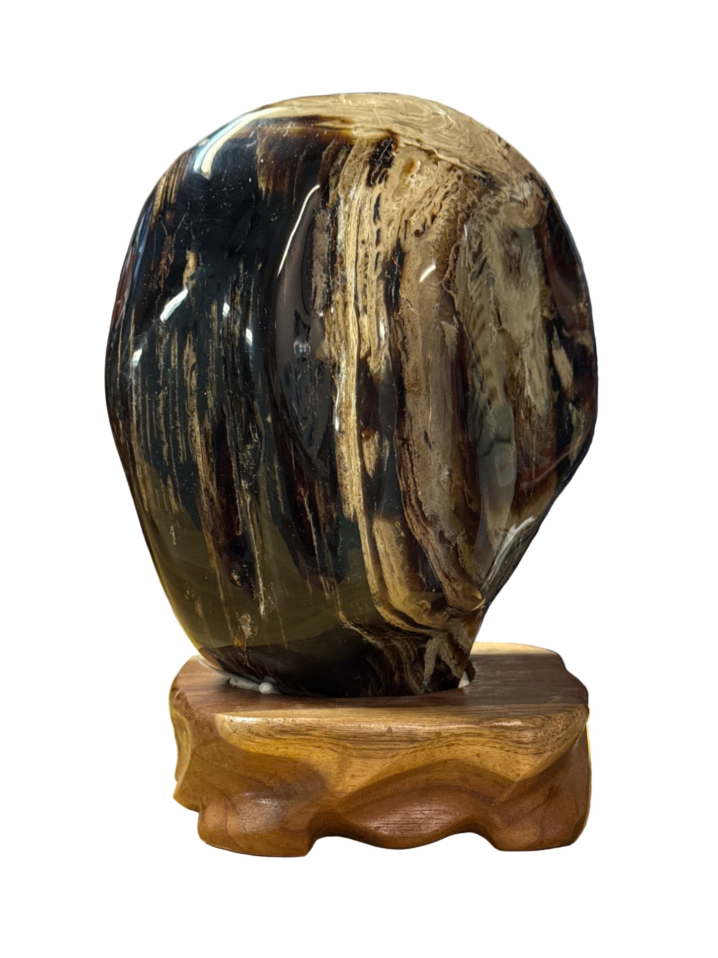Amber Freeform Large On Stand