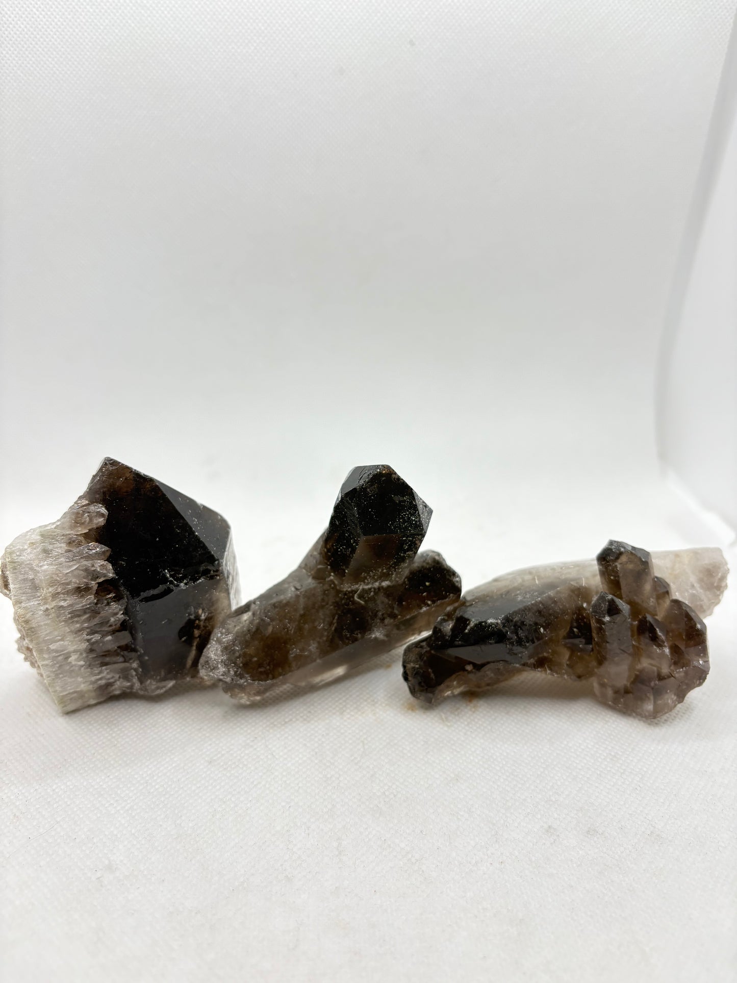 Smoky Quartz Point Cluster Large