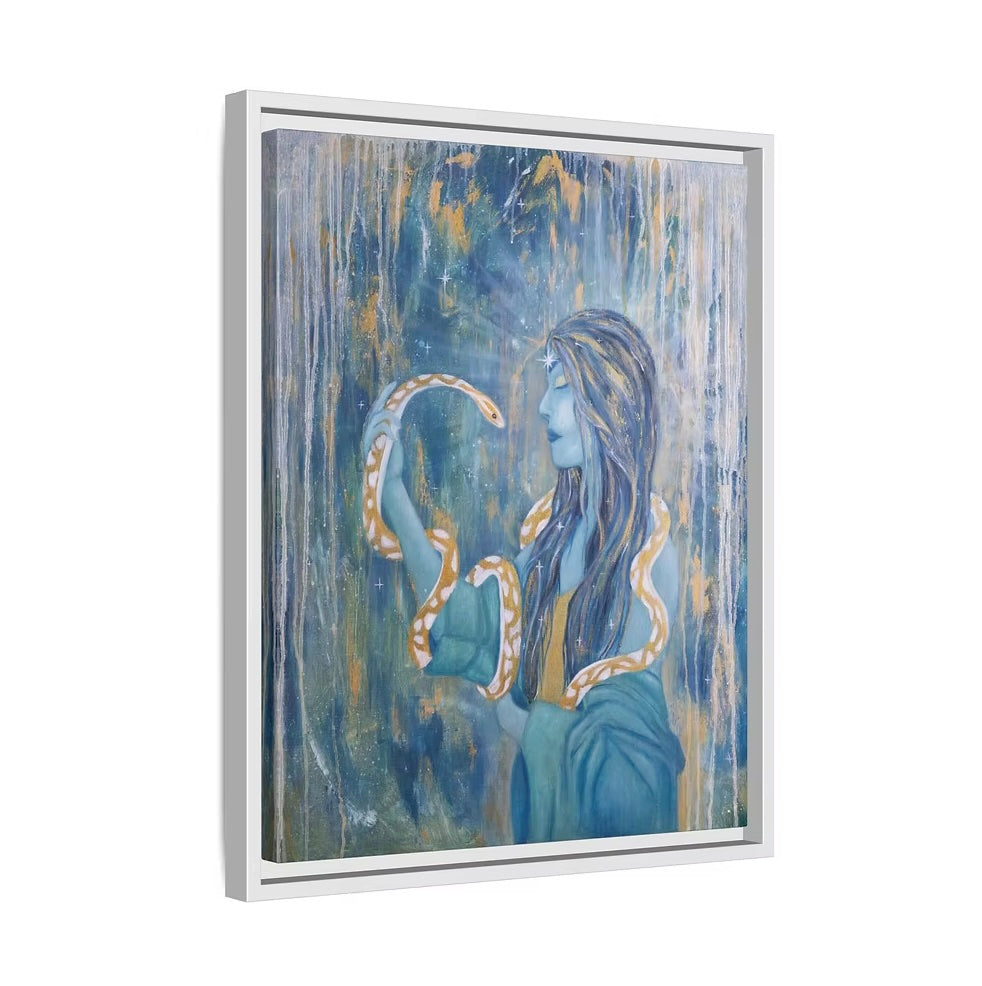 Maker of Magic Framed Canvas Print - Teresa