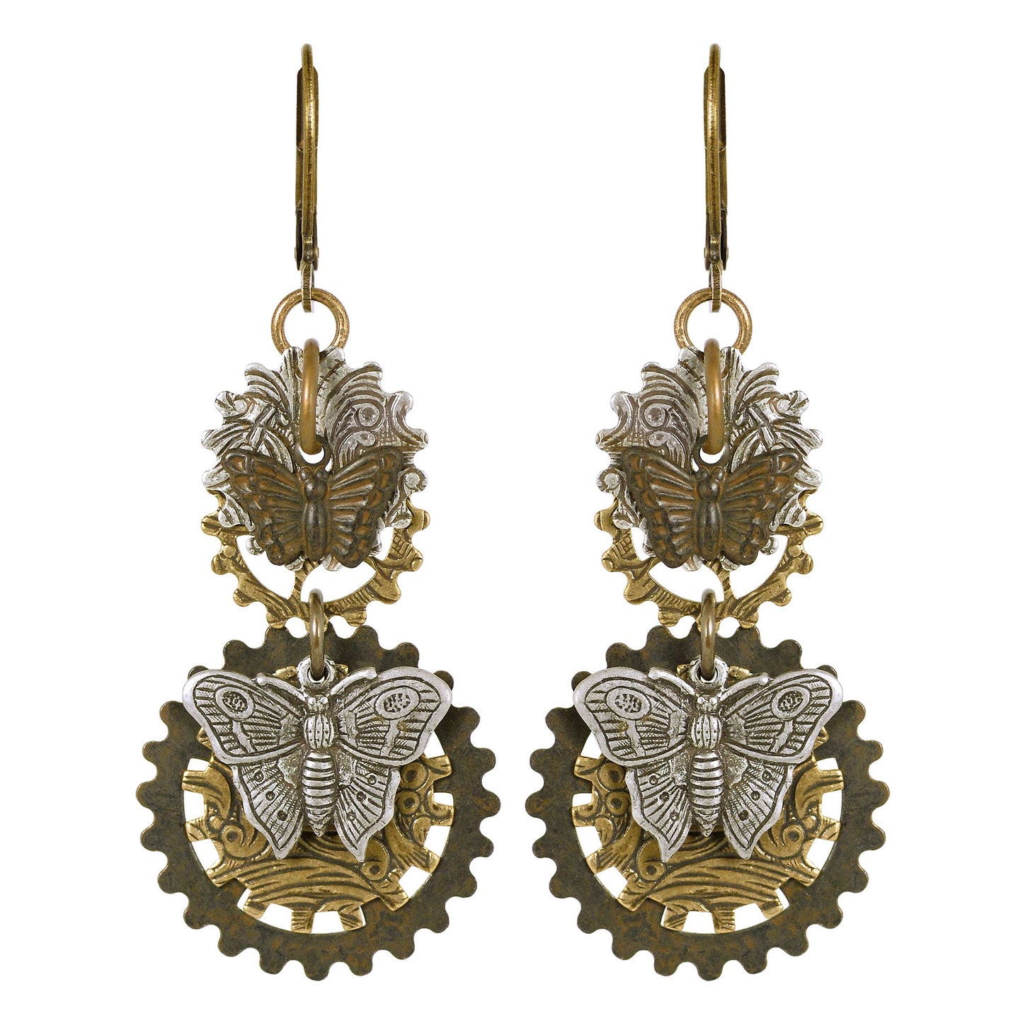 Steampunk: Butterfly Steampunk Earrings