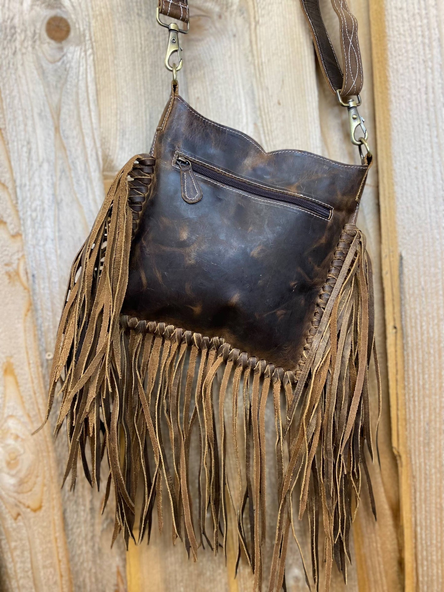 Arrows All Tooled Leather Crossbody