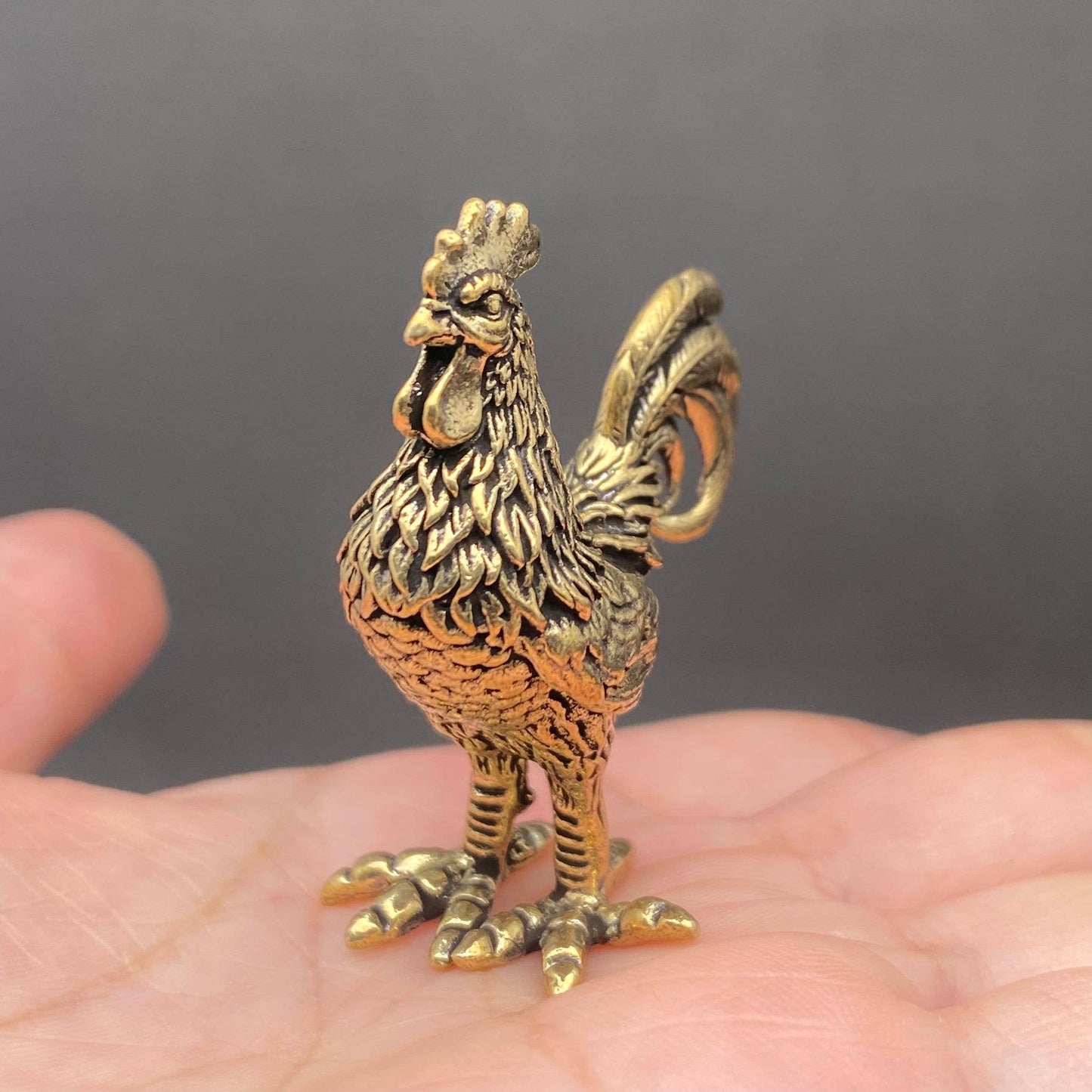 Brass Rooster Crafts Decoration Desktop Ornaments