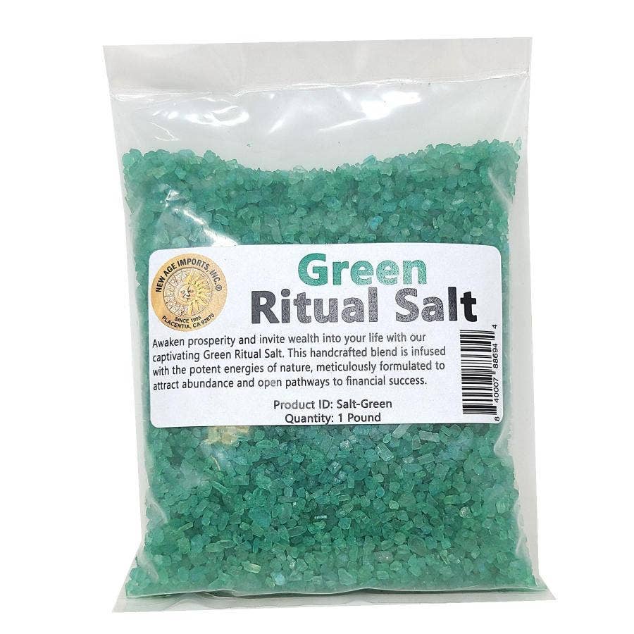Green Ritual Salt 1 lb Packaged (2mm-3mm Salt Size)