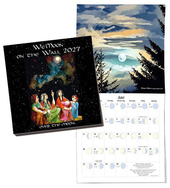 We'Moon on the Wall 2027 Astrological Moon Phase Calendar