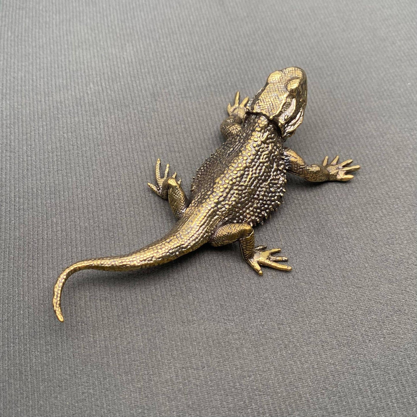 Brass Big Size Lizard Crafts Desktop Ornaments Decoration