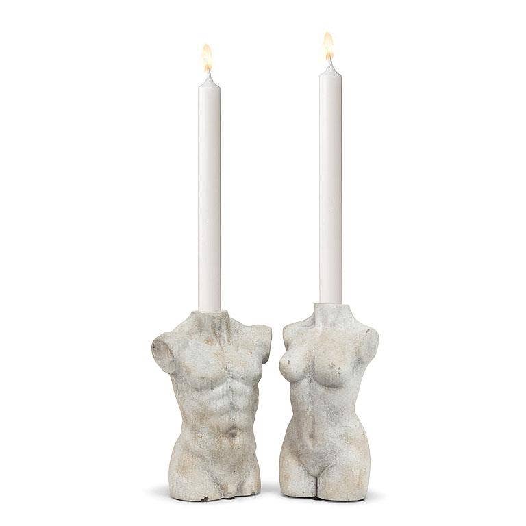 Male Torso Taper Holder-8"h
