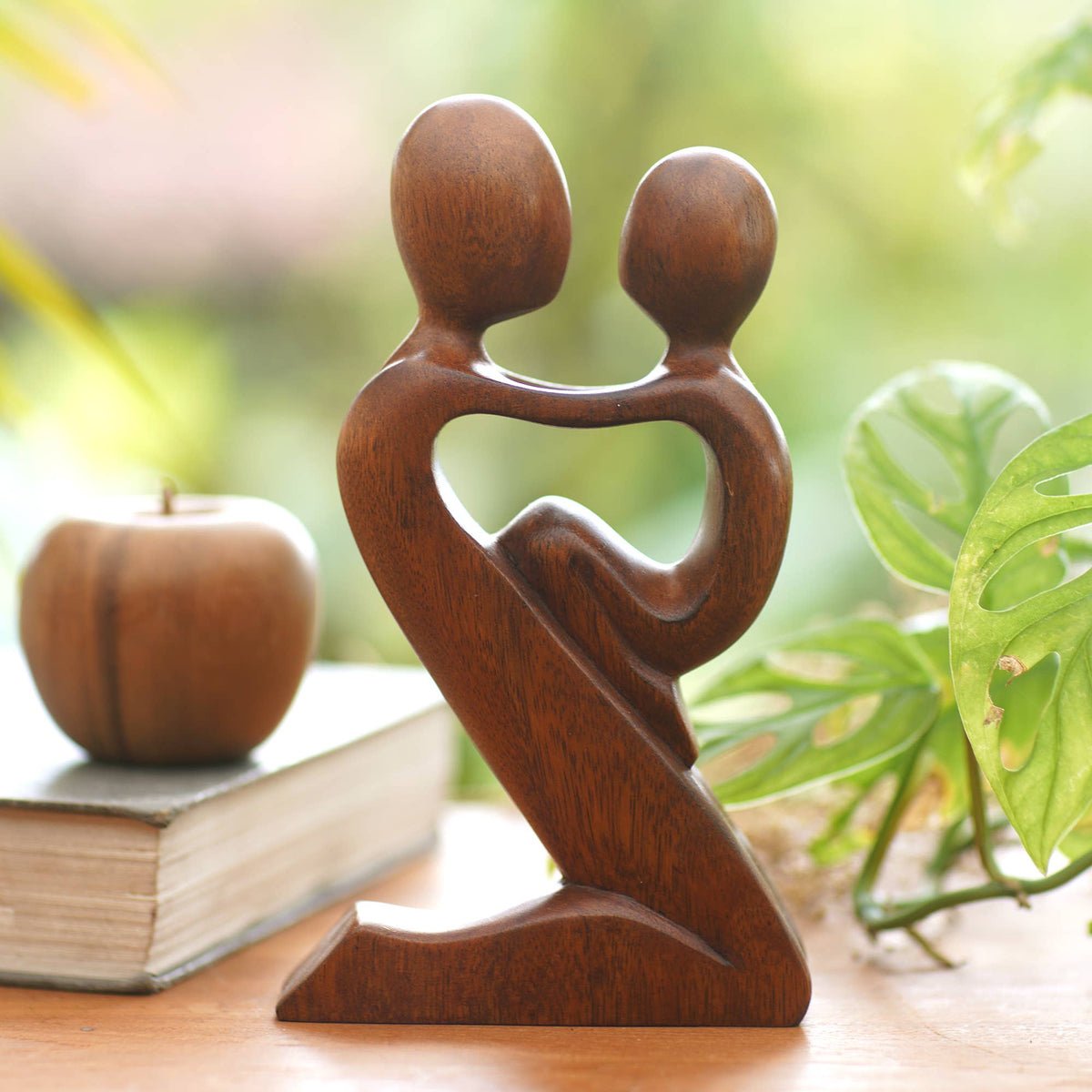 Playful Father Wood sculpture