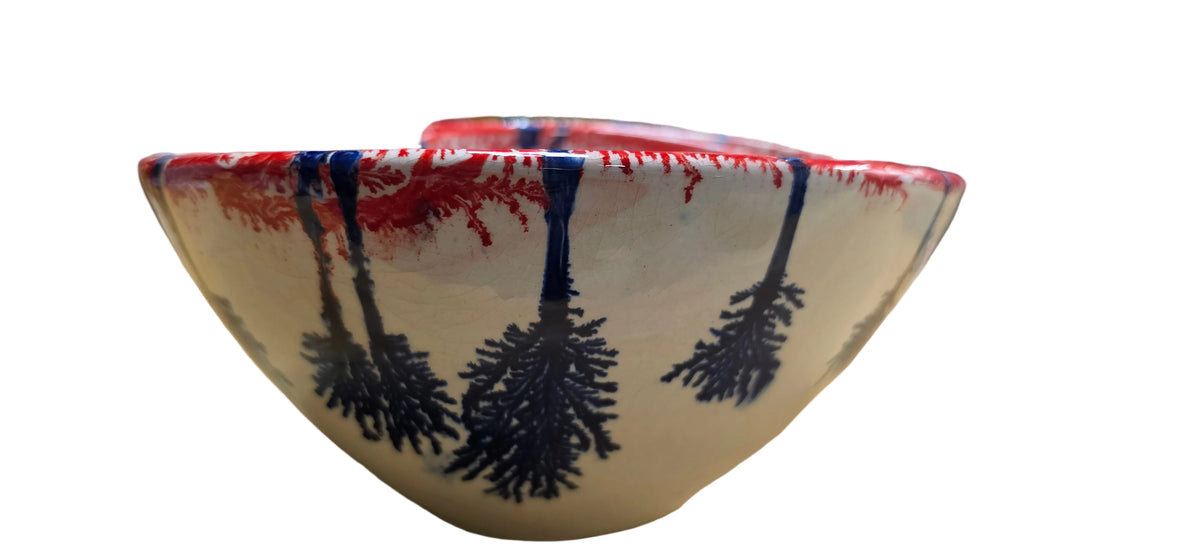 Set of 3 Pottery Bowls-artwork/designs vary