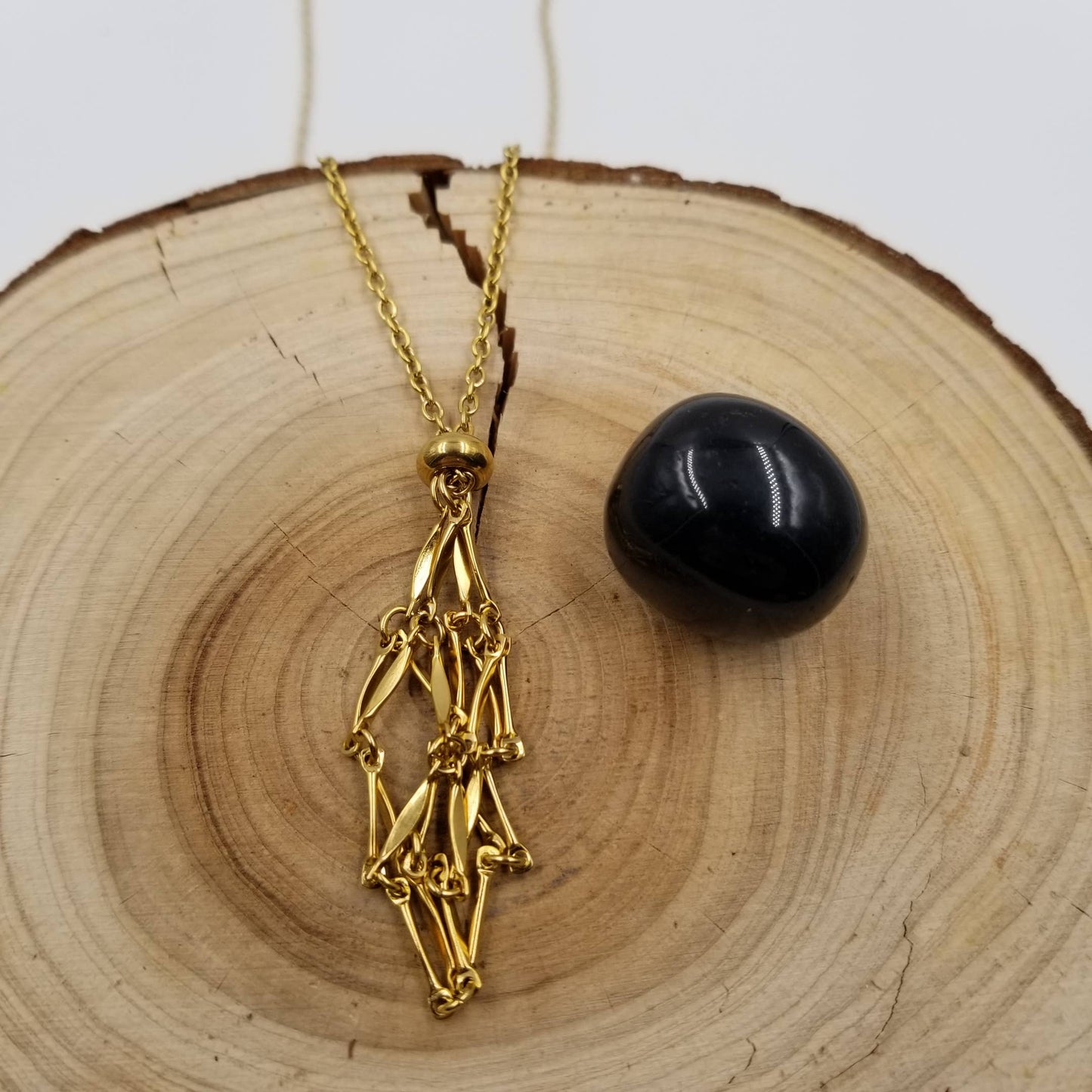 Interchangeable Macramé Cage Adjustable Necklaces Multicoloured