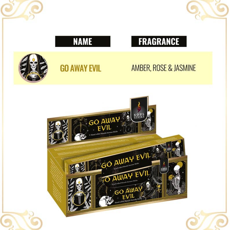 Soul Sticks - Go Away Evil Masala Incense Sticks (12)