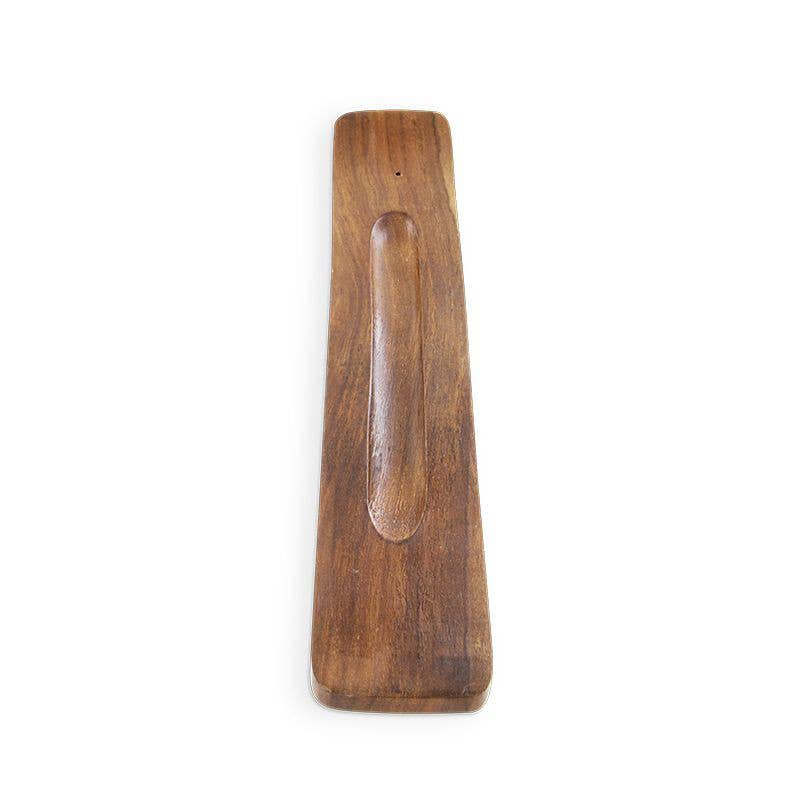 Plain Wooden Incense Holder 10"