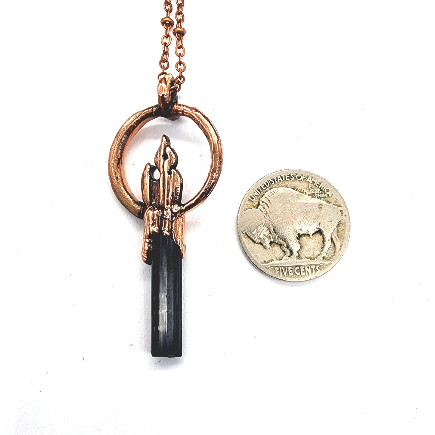 Black Tourmaline Inner Fire Necklace