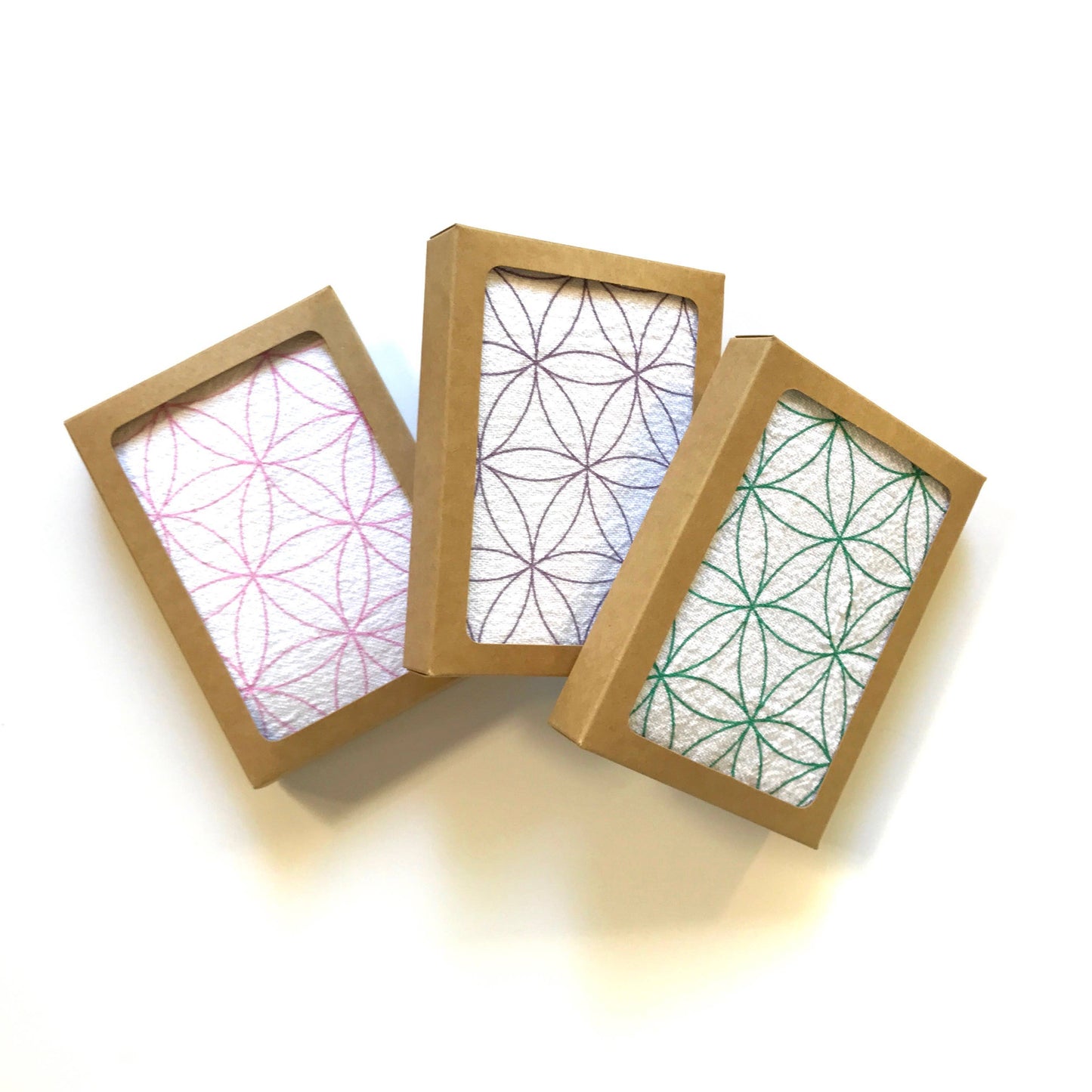 Assortment Sacred Geometry Crystal Grid Cloth Designs: Pentgram