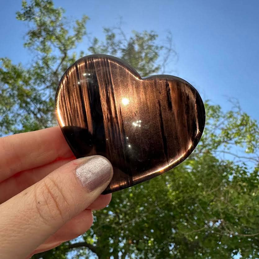 Midnight Lace Obsidian Heart
