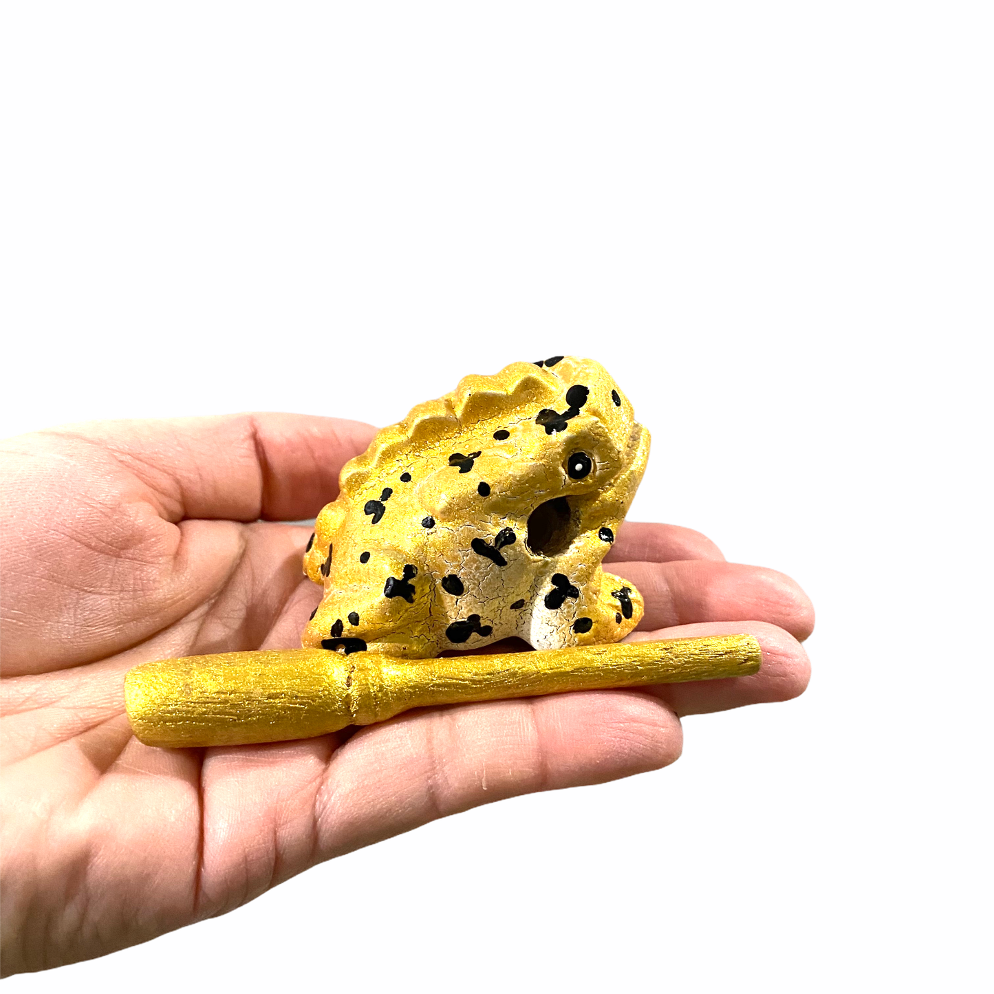 Painted Musical Frog Percussion Instrument 1.5"