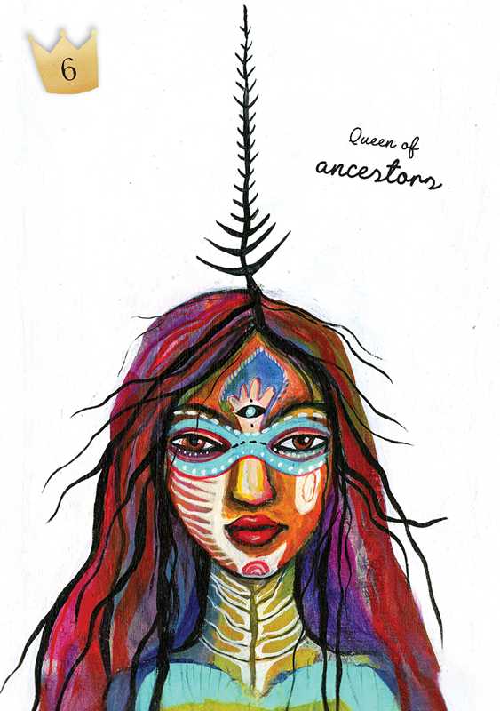 I Am Queen Oracle by Outi Harma: Flashcards; 128 pages / English