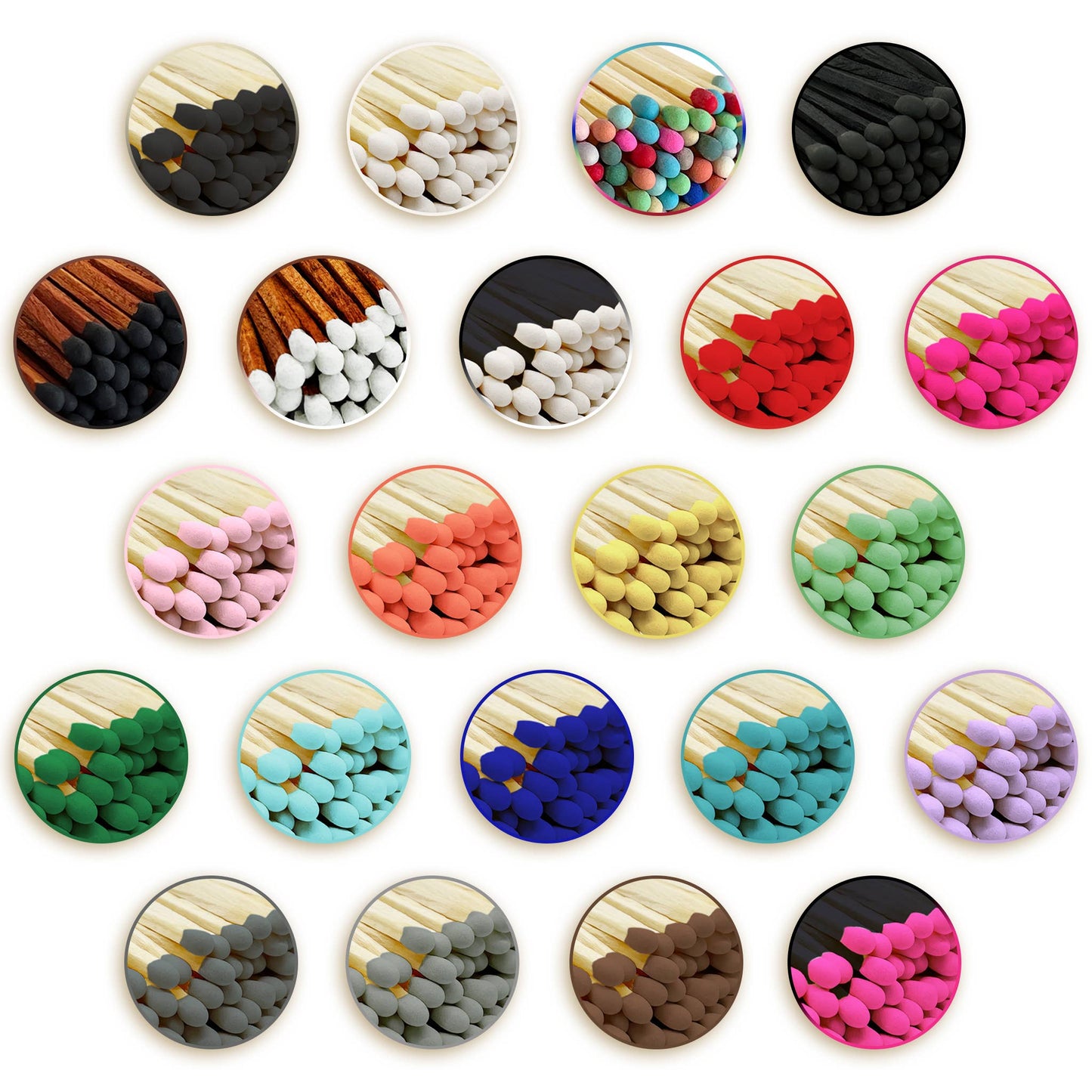 2" Refill Matches - Colors of Your Choice + Striker Stickers